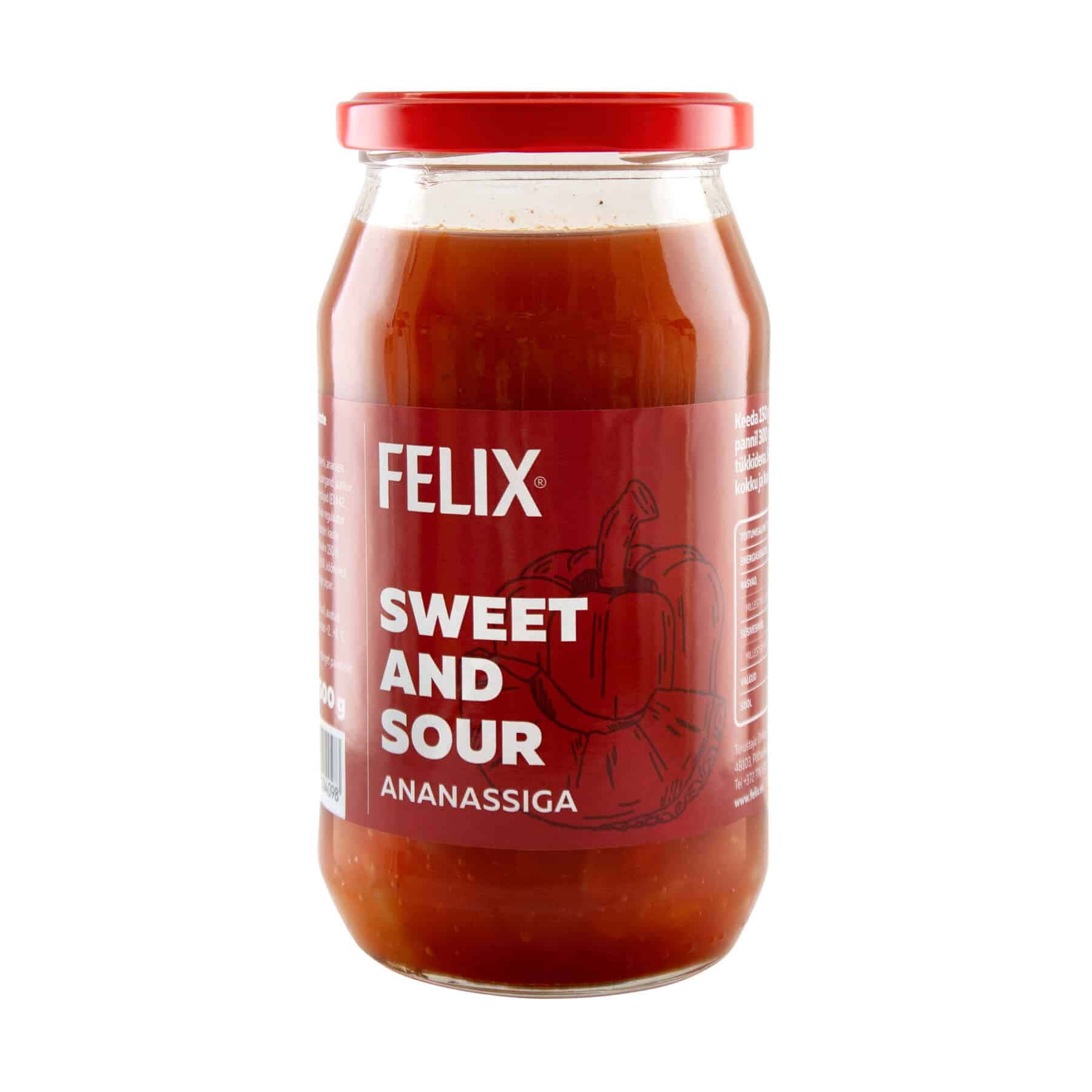 Image of: Felix Sweet and Sour kaste ananassiga 500g x 6