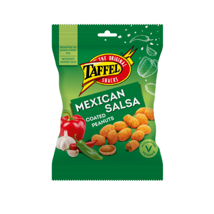 Image of: Taffel mehhiko salsa maitselised kaetud maapähklid 140g x 11