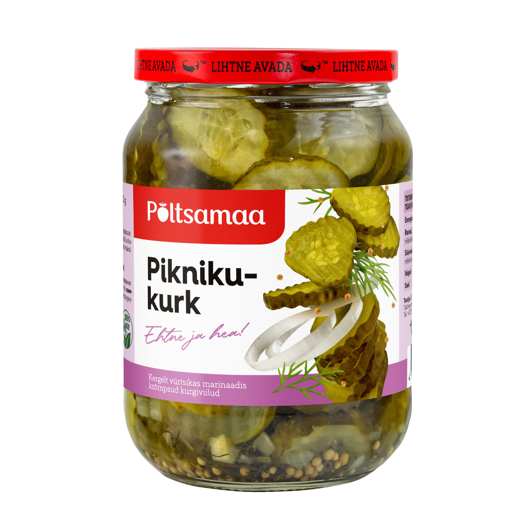 Image of: Põltsamaa Piknikukurk (viilud) 680g x 8