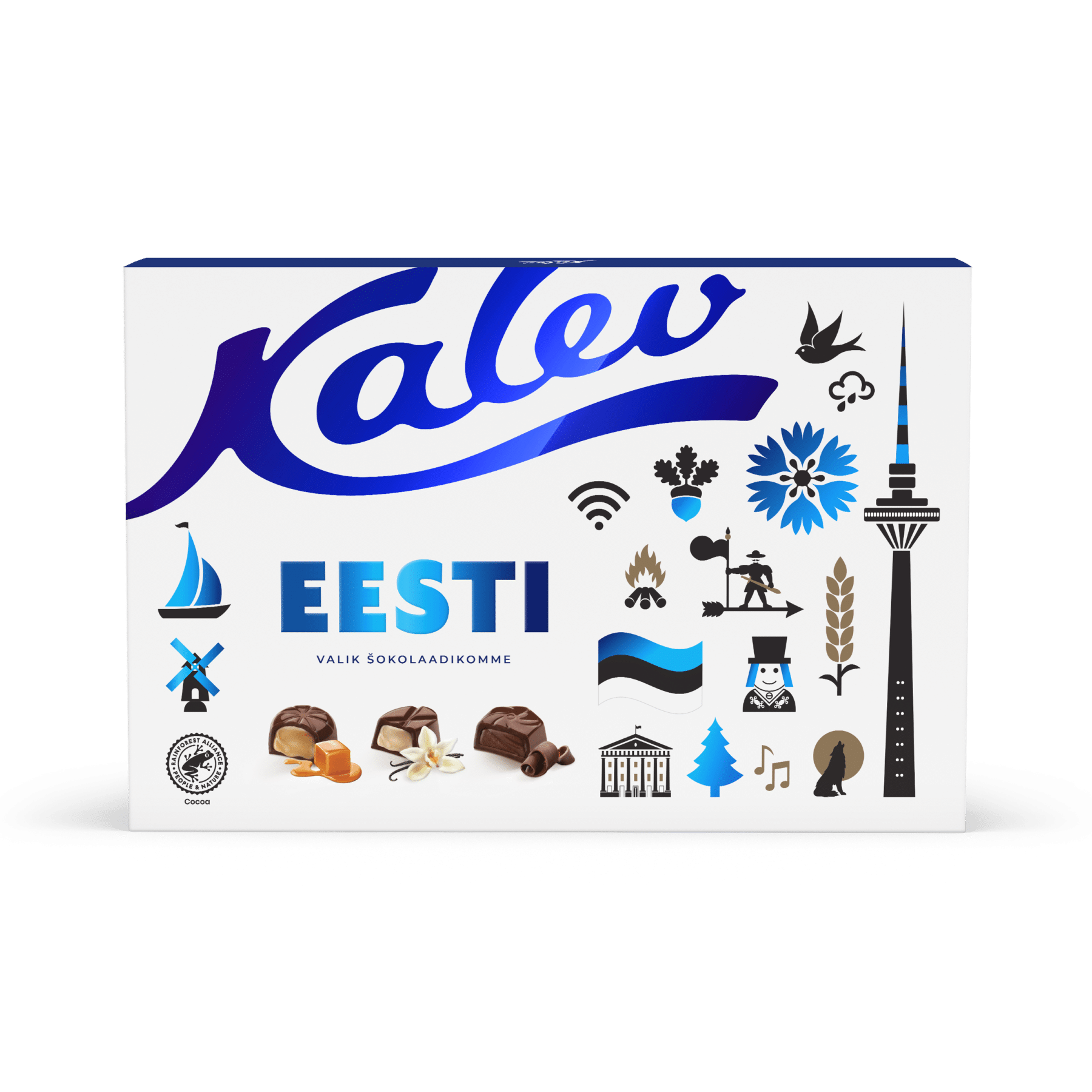 Image of: Kalev Eesti valik šokolaadikomme 186g x 8