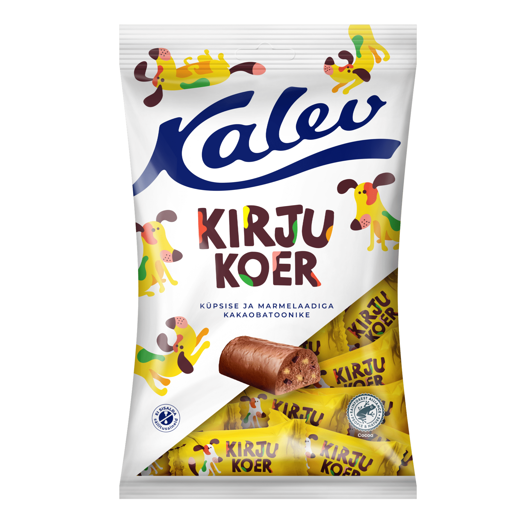 Image of: Kalev Kirju koer küpsise ja marmelaadiga kakaobatoonike 200g x 21