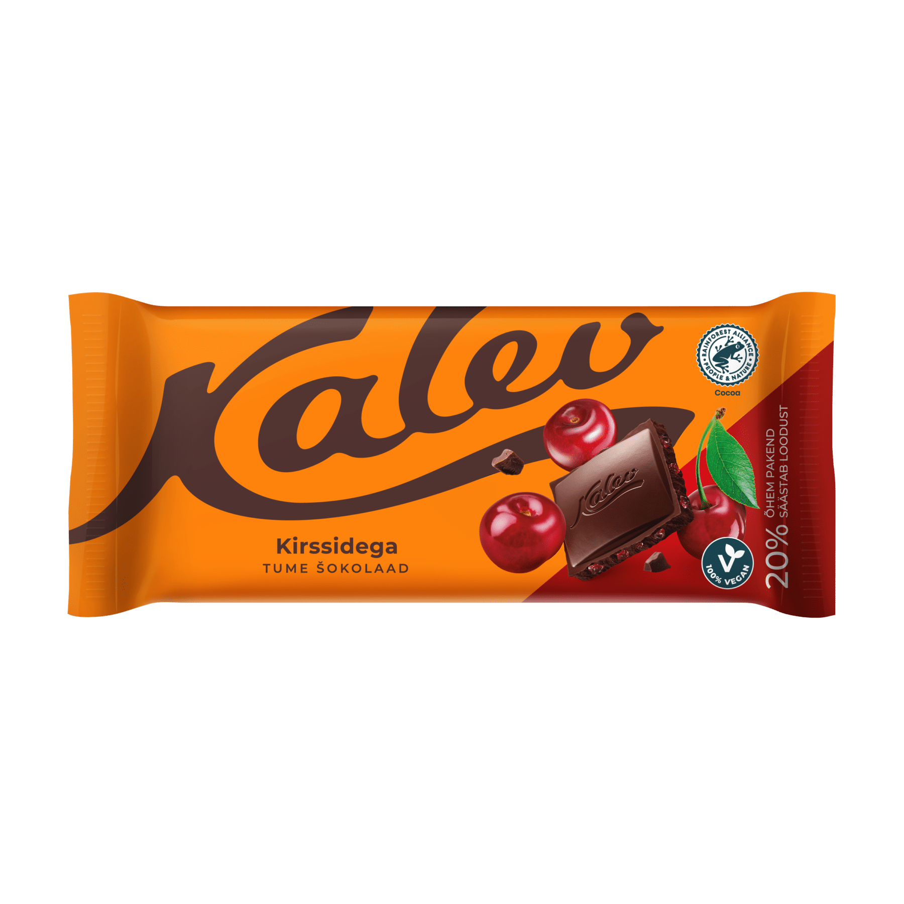 Image of: Kalev tume šokolaad kirsiga 100g x 13