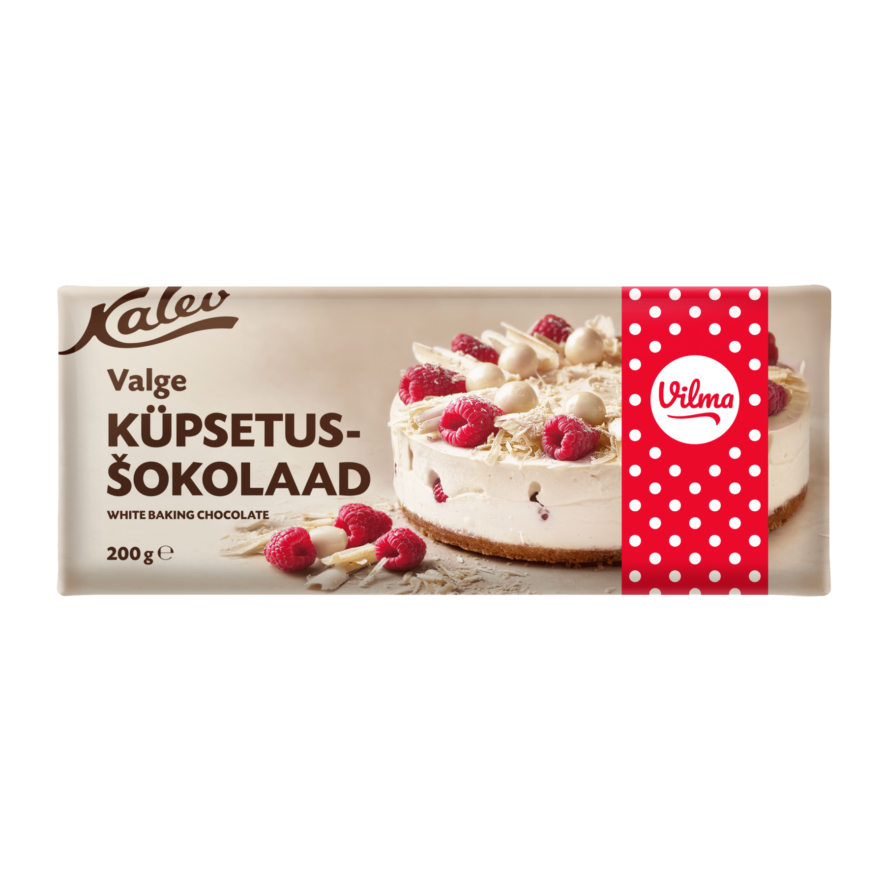 Image of: Kalev Vilma küpsetusšokolaad valge 200g x 9