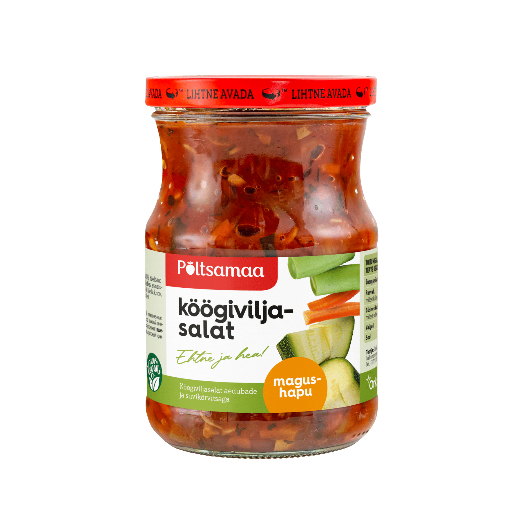 Image of: Põltsamaa Magushapu köögiviljasalat 550g x 8