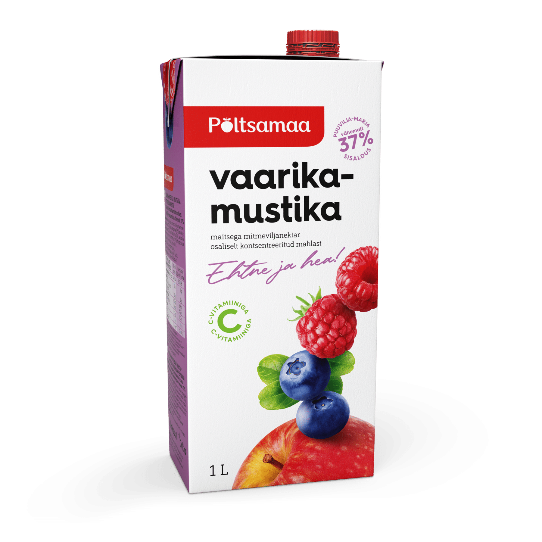 Image of: Põltsamaa Vaarika-mustika maitsega mitmevilja nektar 1L x 12