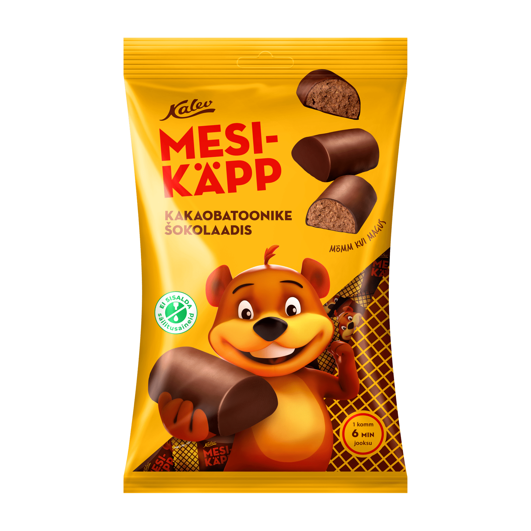 Image of: Mesikäpp šokolaadiglasuuriga kakaobatoonike 200g x 21