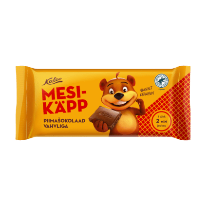 Image of: Mesikäpp piimašokolaad vahvliga 100g x 13