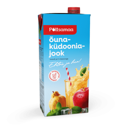 Image of: Põltsamaa Õuna-küdoonia mahlajook mündi ja C-vitamiiniga 1L x 12