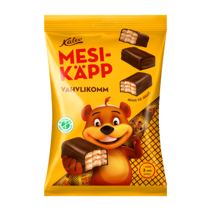 Image of: Mesikäpp vahvlikommid pralineekreemiga 150g x 15