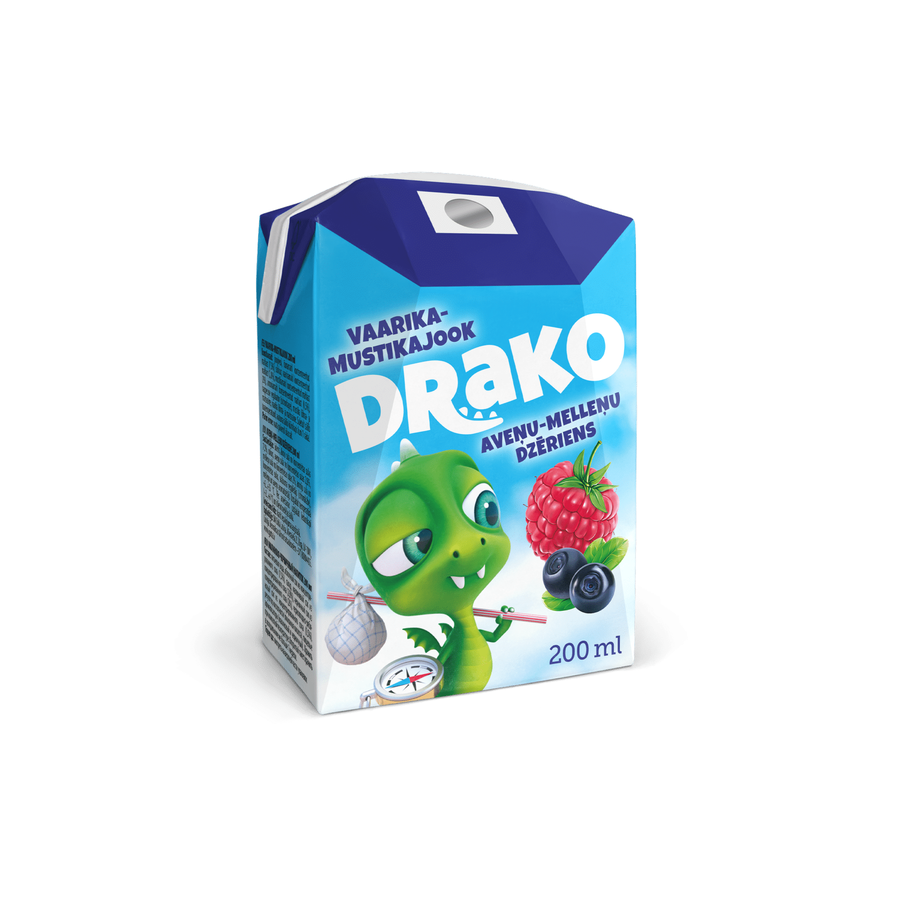 Image of: Drako Vaarika-mustikajook 200ml x 24