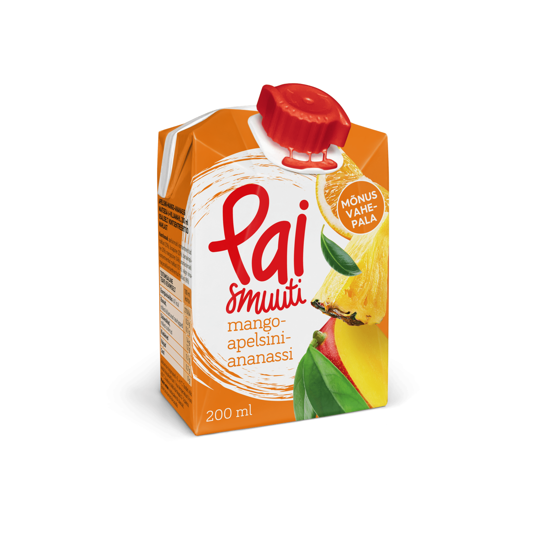 Image of: Pai Mango-apelsini-ananassi smuuti 200ml x 18