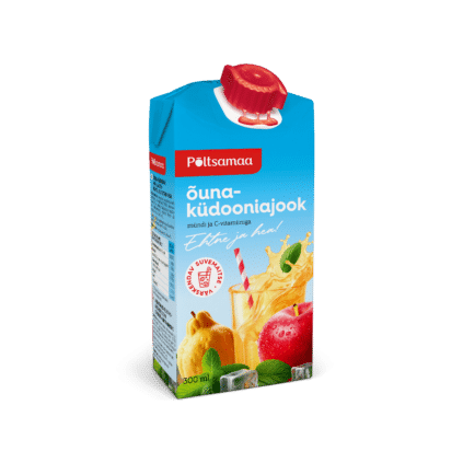 Image of: Põltsamaa Õuna-küdoonia mahlajook mündi ja C-vitamiiniga 300ml x 24