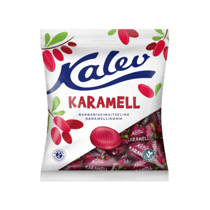 Tootepilt tootele Kalev barbarissimaitseline karamell 120g x 27
