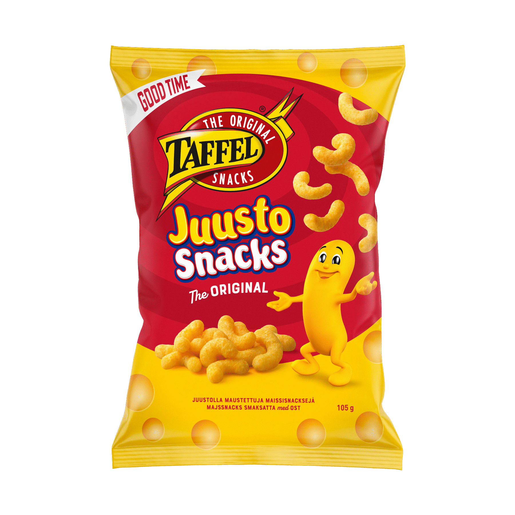Taffel Juustosnacks juustumaitselised maisisnäkid 105g x 10