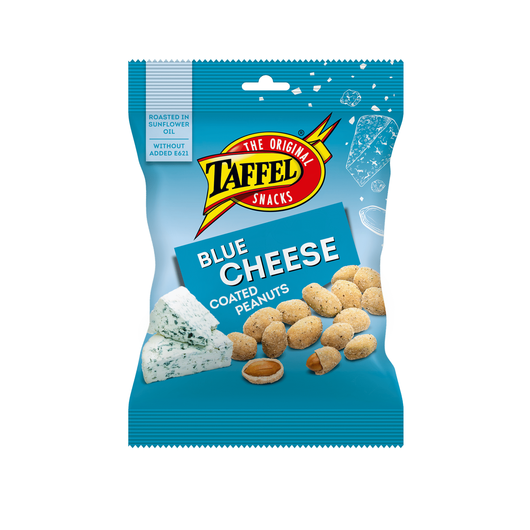 Tootepilt tootele Taffel sinihallitusjuustumaitselised kaetud maapähklid 140g x 11