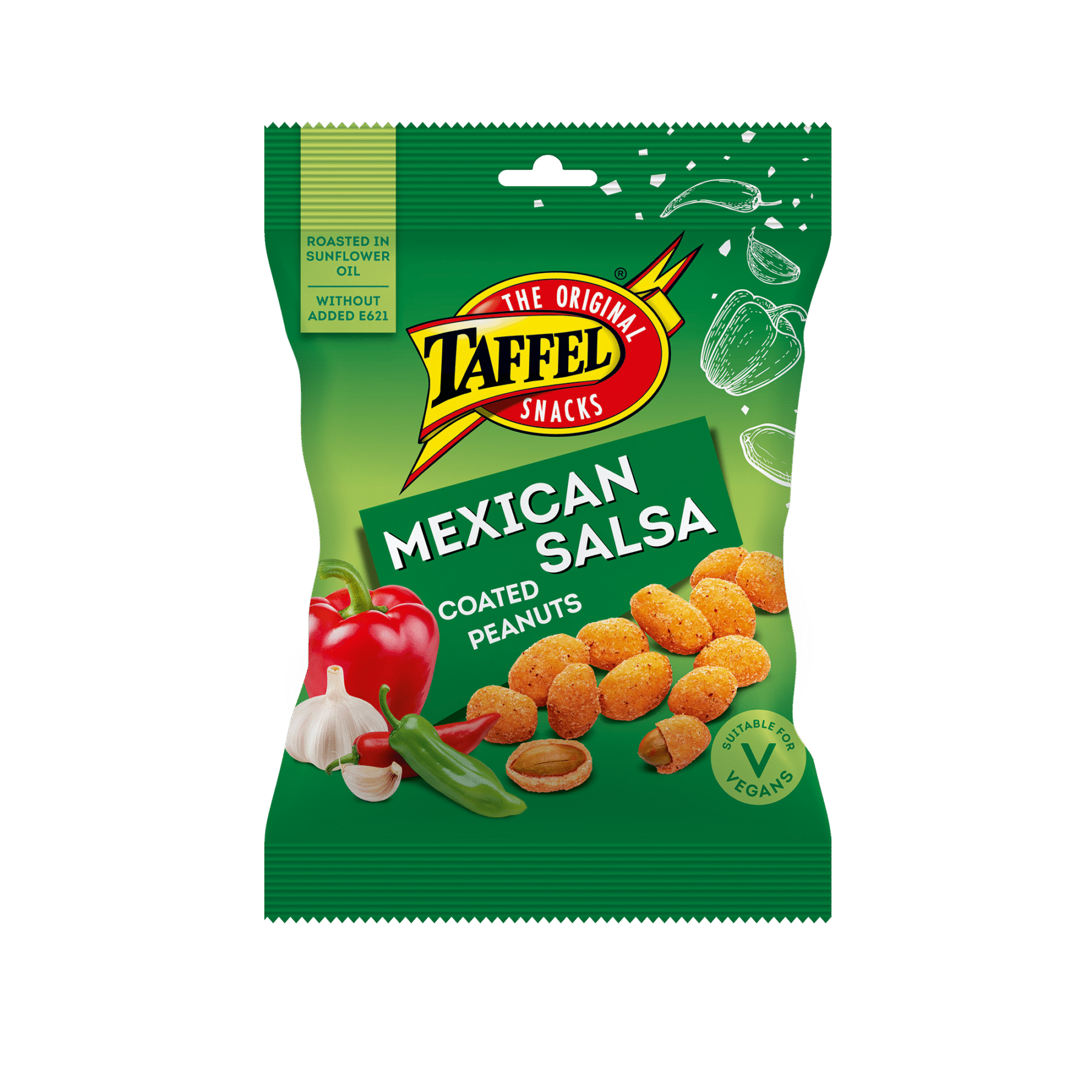 Tootepilt tootele Taffel mehhiko salsa maitselised kaetud maapähklid 140g x 11