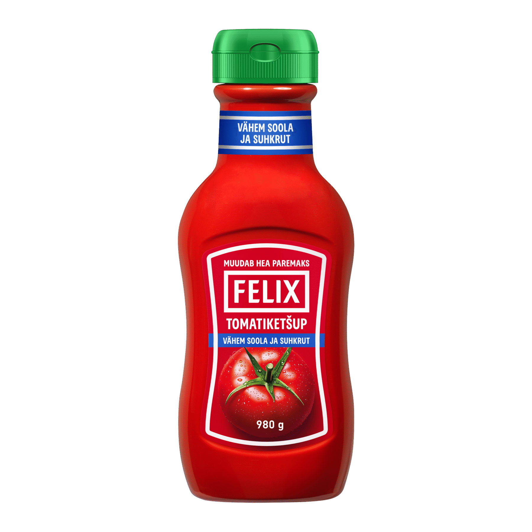 Tootepilt tootele Felix Tomatiketšup vähema soola ja suhkruga 980g x 8