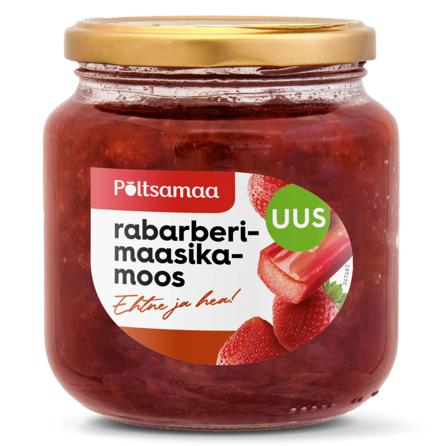 Tootepilt tootele Põltsamaa rabarberi-maasikamoos 600g x 6