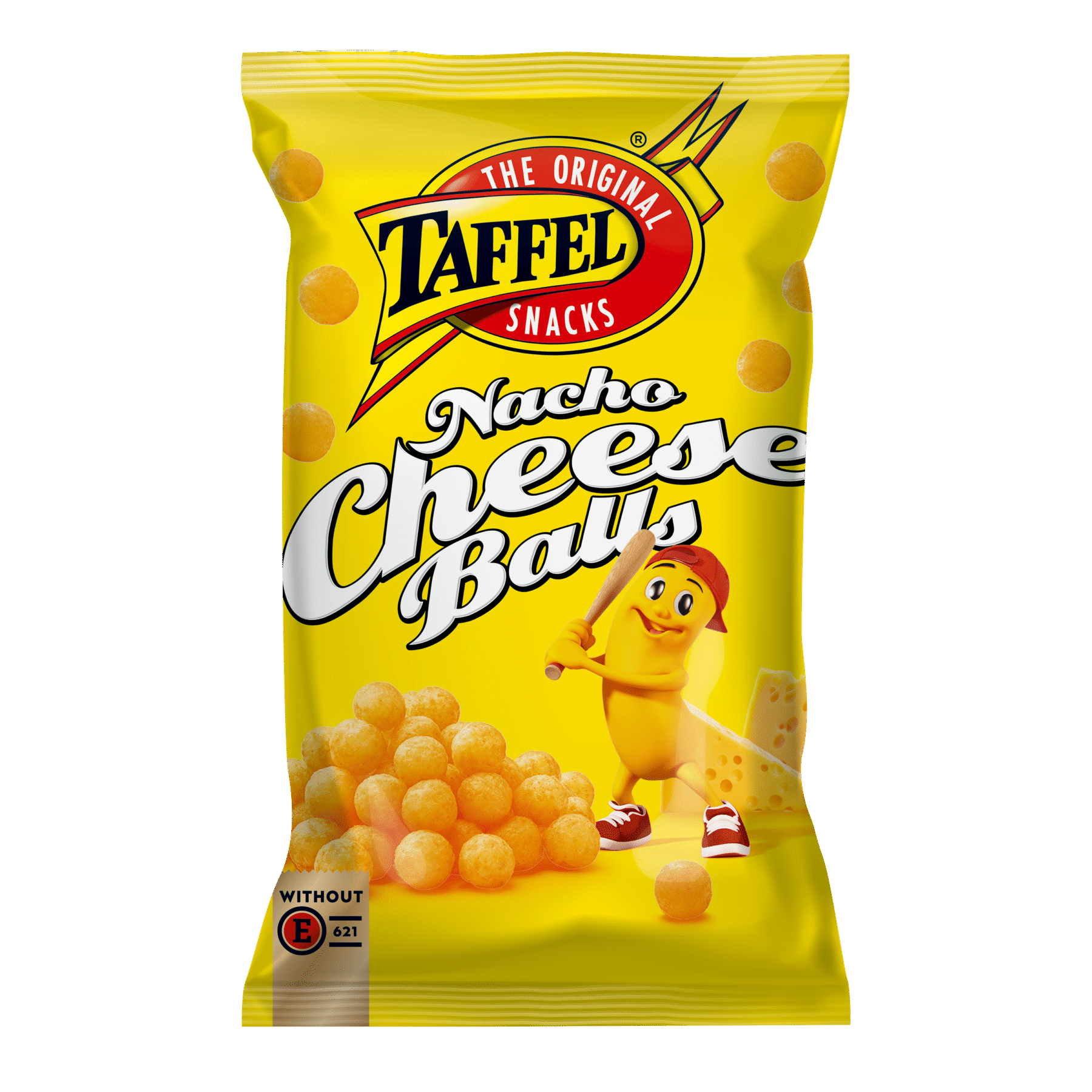 Tootepilt tootele Taffel Nacho juustumaitselised maisipallid 60g x 28