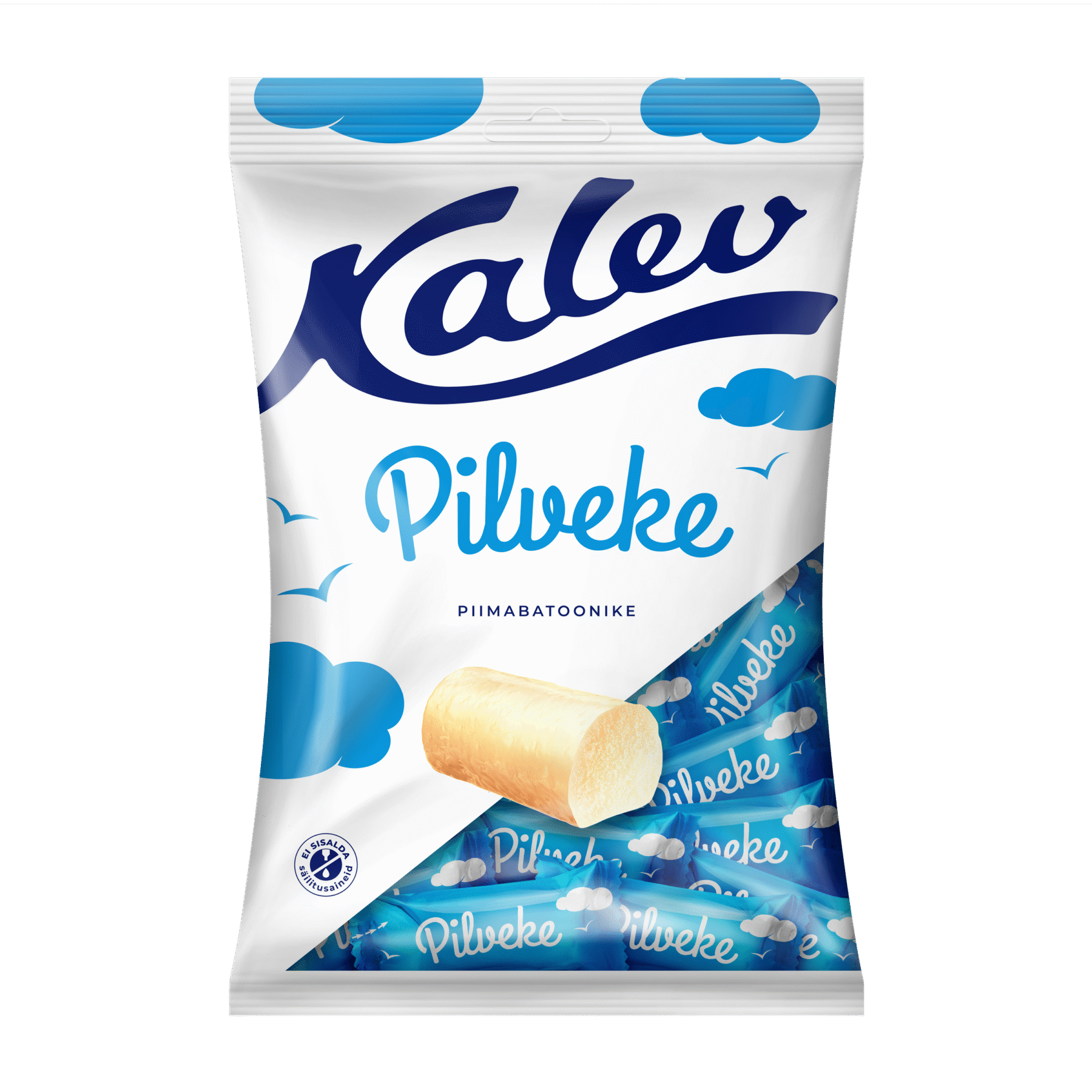 Tootepilt tootele Kalev Pilveke piimabatoonike 150g x 21