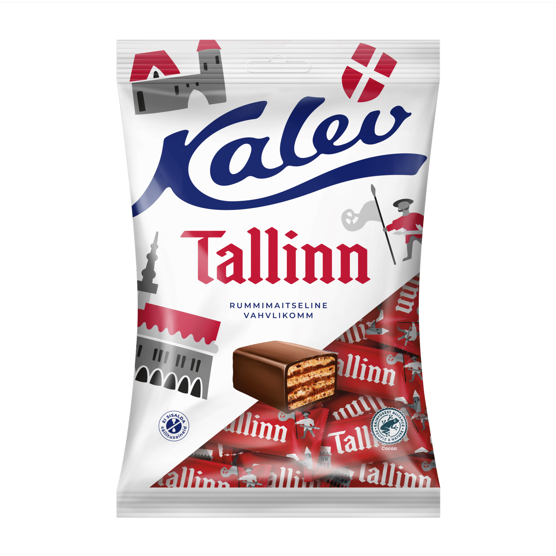 Tootepilt tootele Kalev Tallinn rummimaitselised vahvlikommid 150g x 15