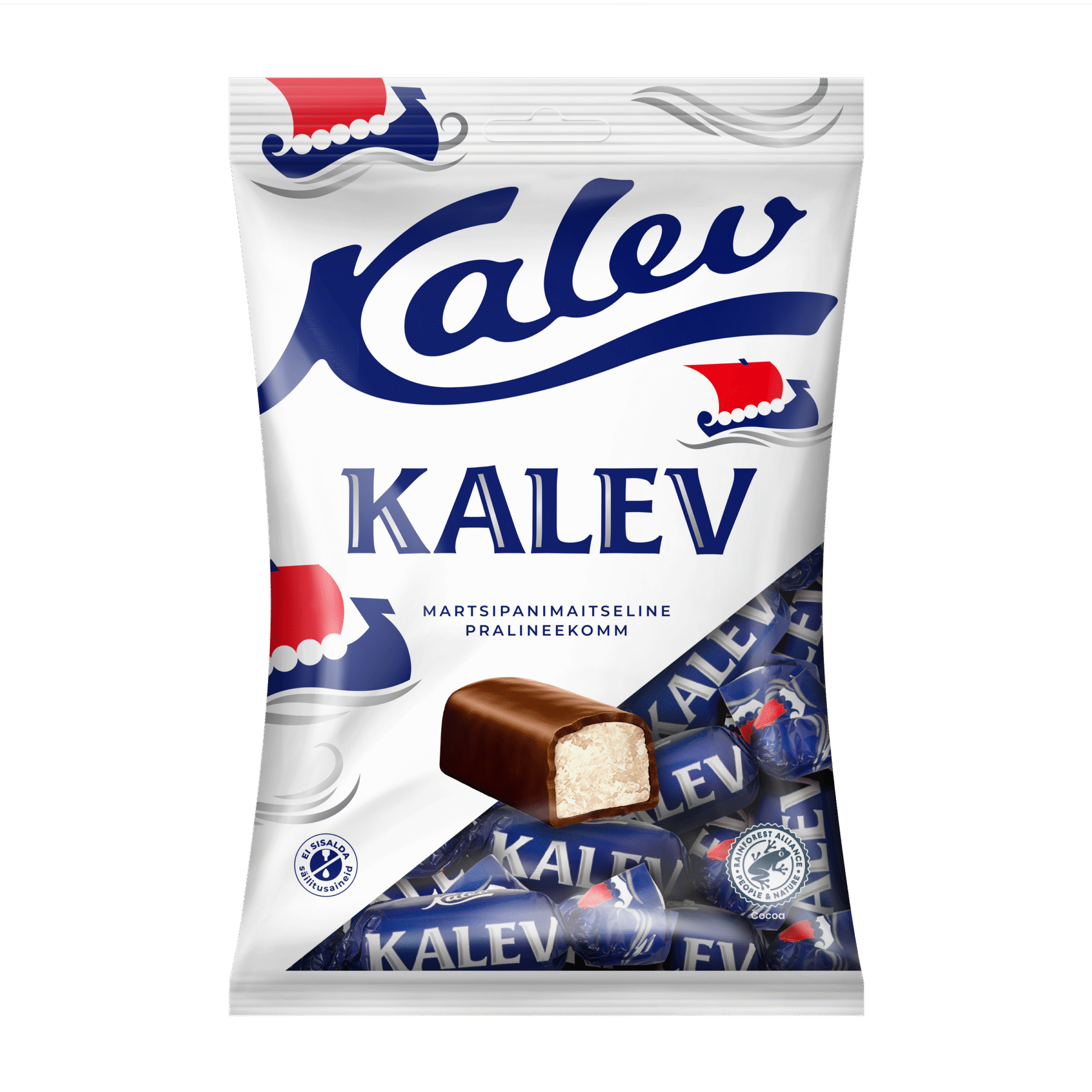 Tootepilt tootele Kalev martsipanimaitseline pralineekomm 175g x 21