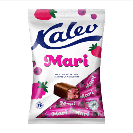 Tootepilt tootele Kalev Mari marjamaitselised marmelaadikommid 175g x 21