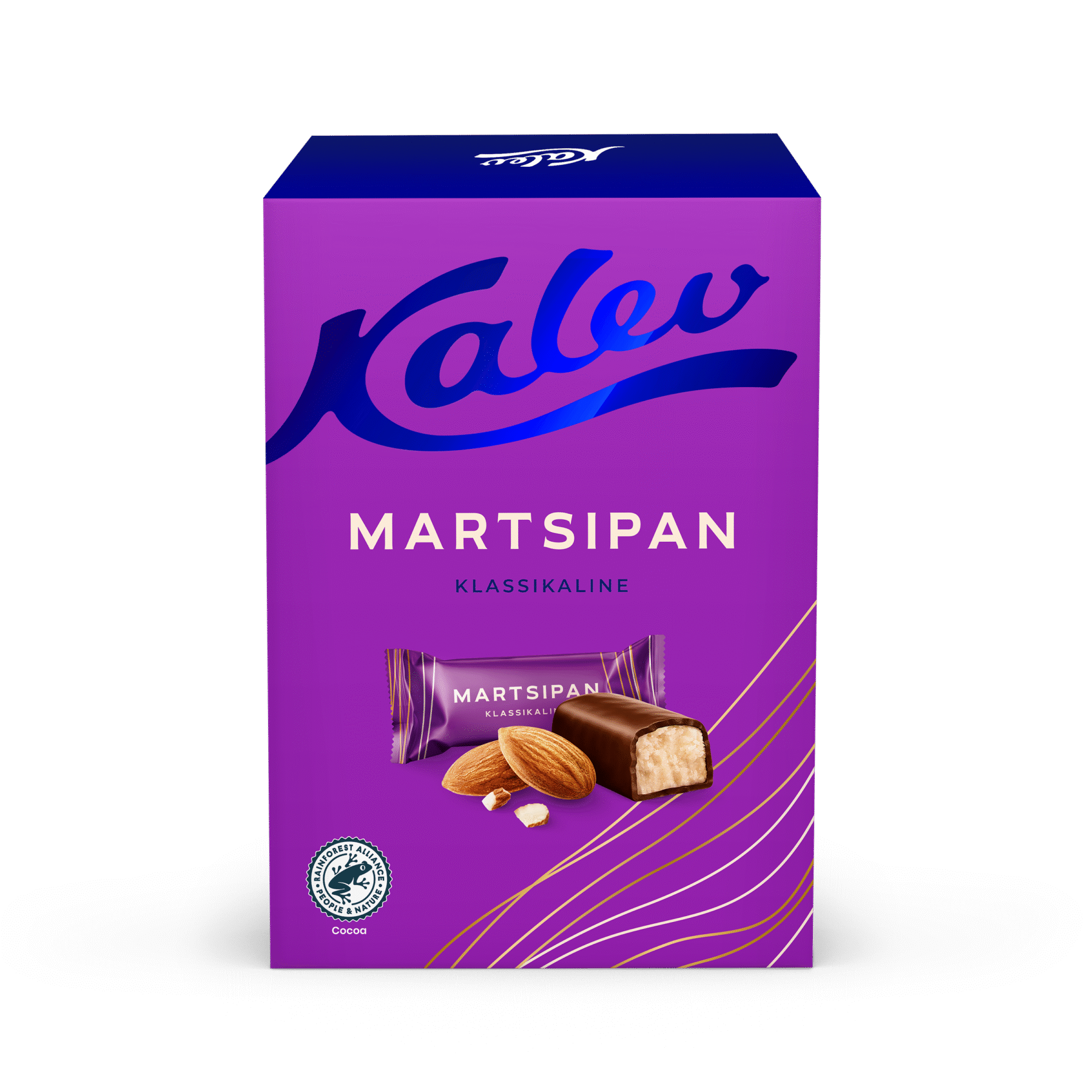 Tootepilt tootele Kalev klassikalised martsipanikommid 150g x 16