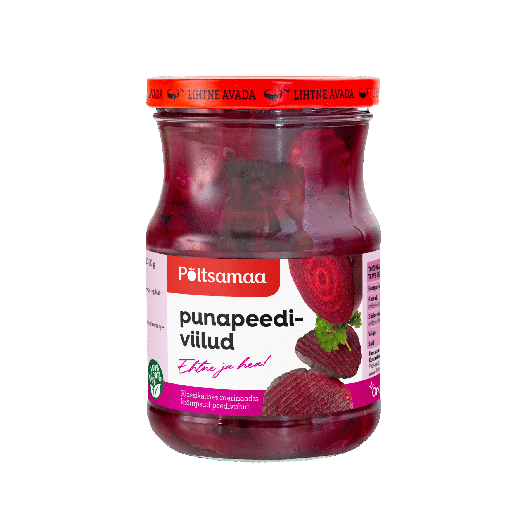 Tootepilt tootele Põltsamaa Punapeediviilud 570g x 8