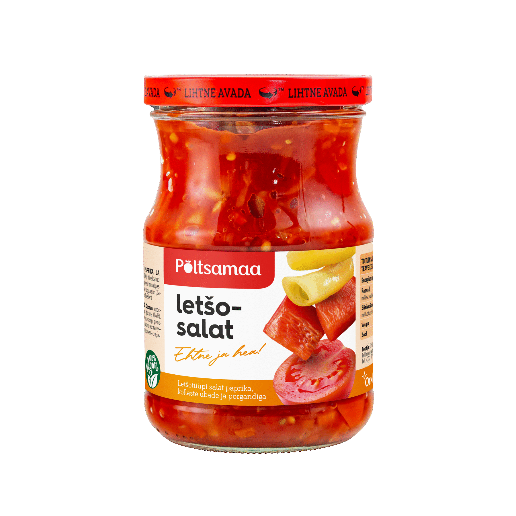 Tootepilt tootele Põltsamaa Letšosalat 550g x 8