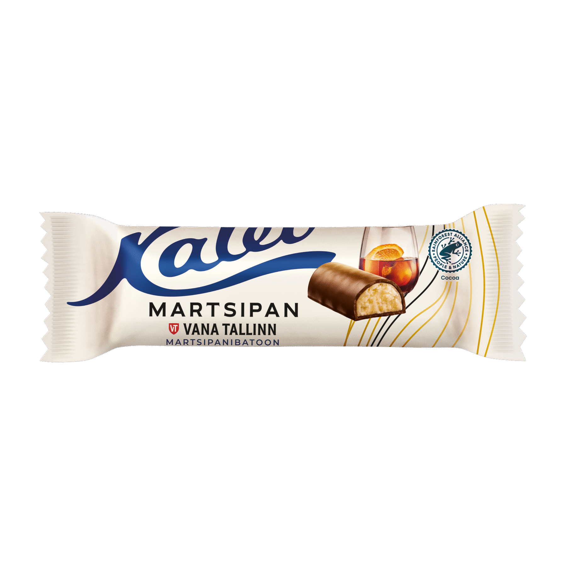Tootepilt tootele Kalev Vana Tallinn martsipanibatoon 40g x 16