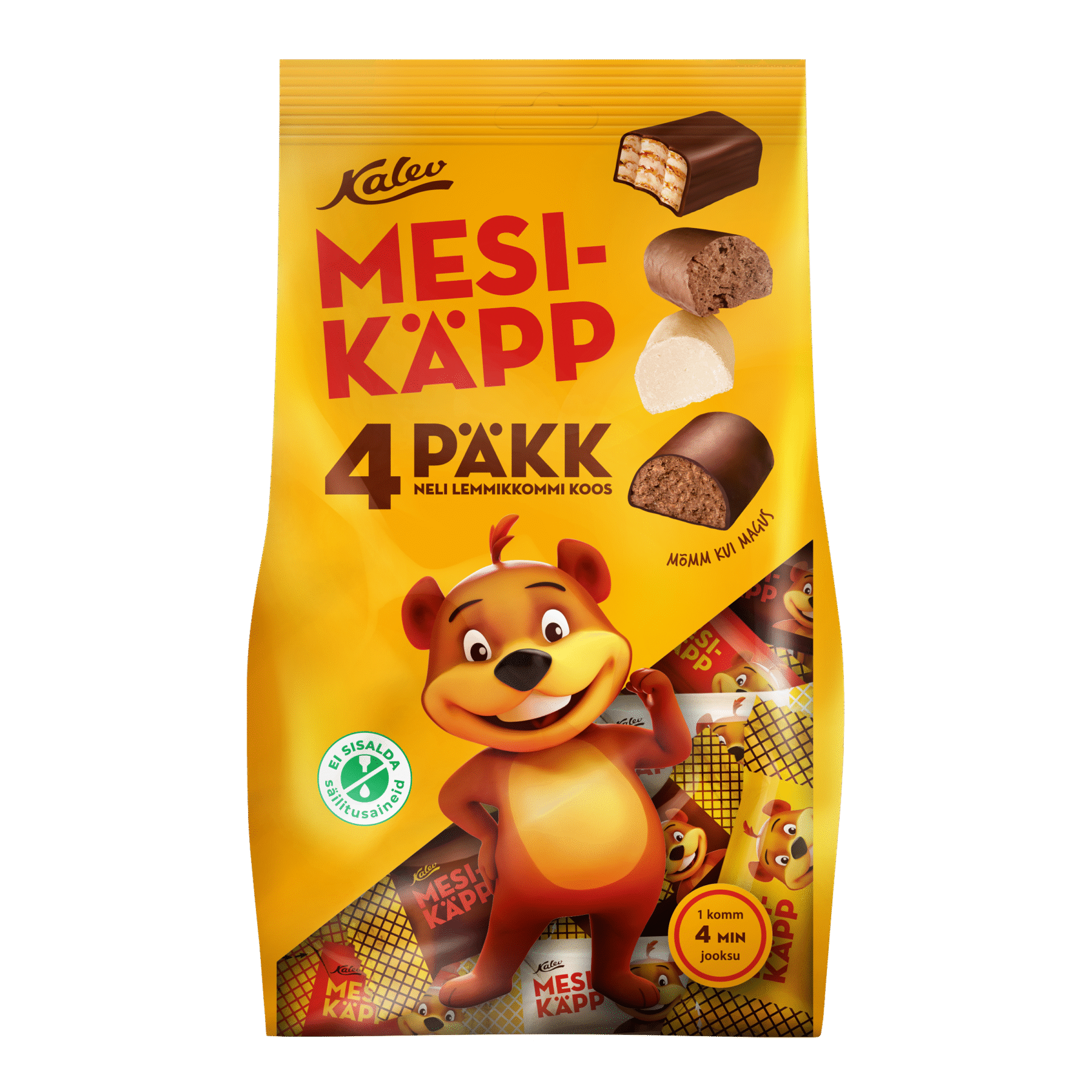 Tootepilt tootele Mesikäpp NeliPäkk kommisegu 500g x 8