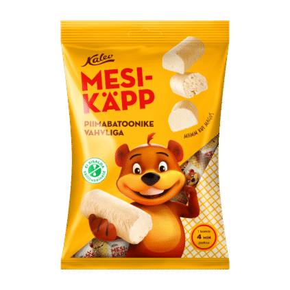 Tootepilt tootele Mesikäpp piimabatoonike vahvliga 150g x 21