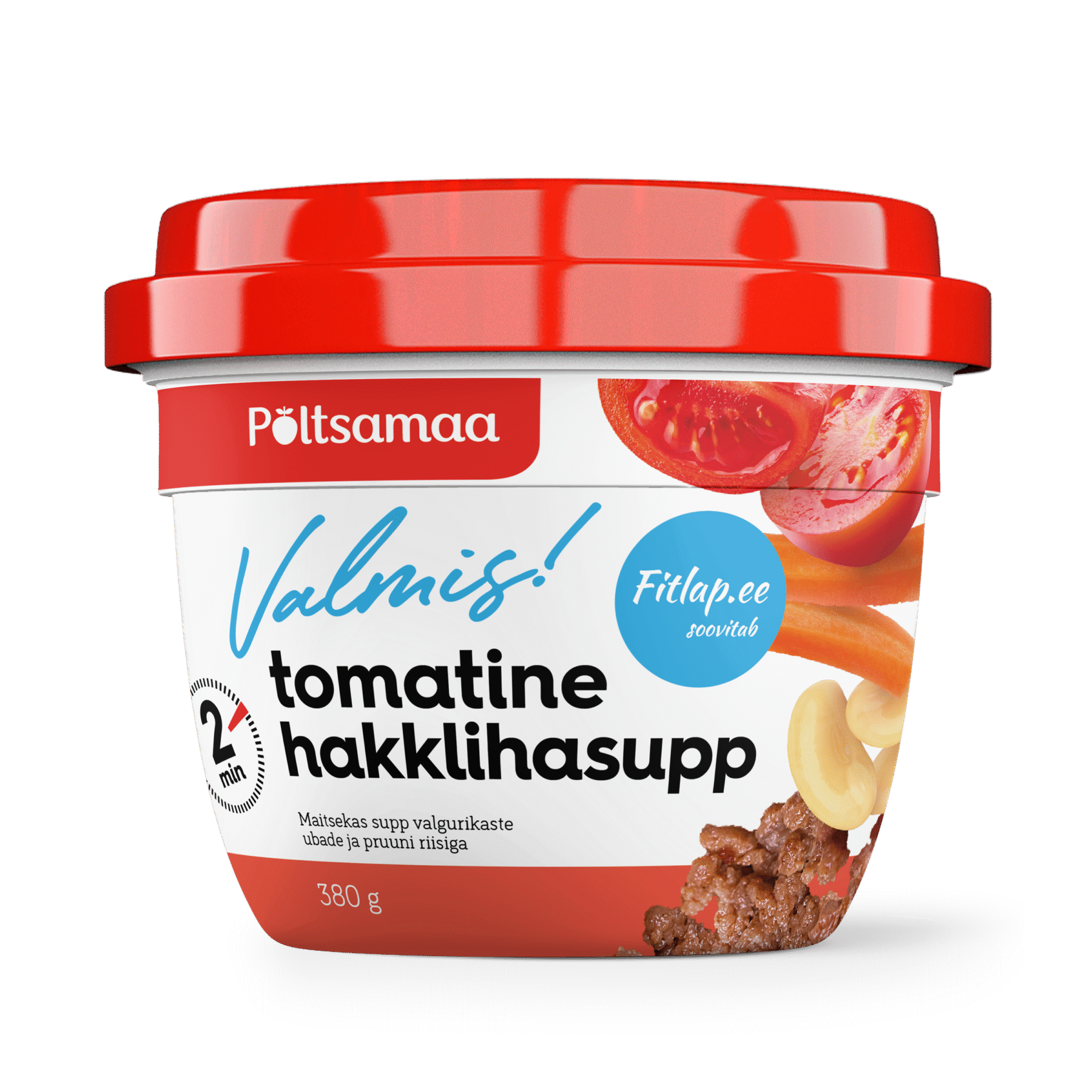 Tootepilt tootele Põltsamaa Valmis! Tomatine hakklihasupp Fitlap 380g x 6