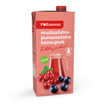 Tootepilt tootele Põltsamaa Kannujook mustasõstra-punasesõstra 1L x 12