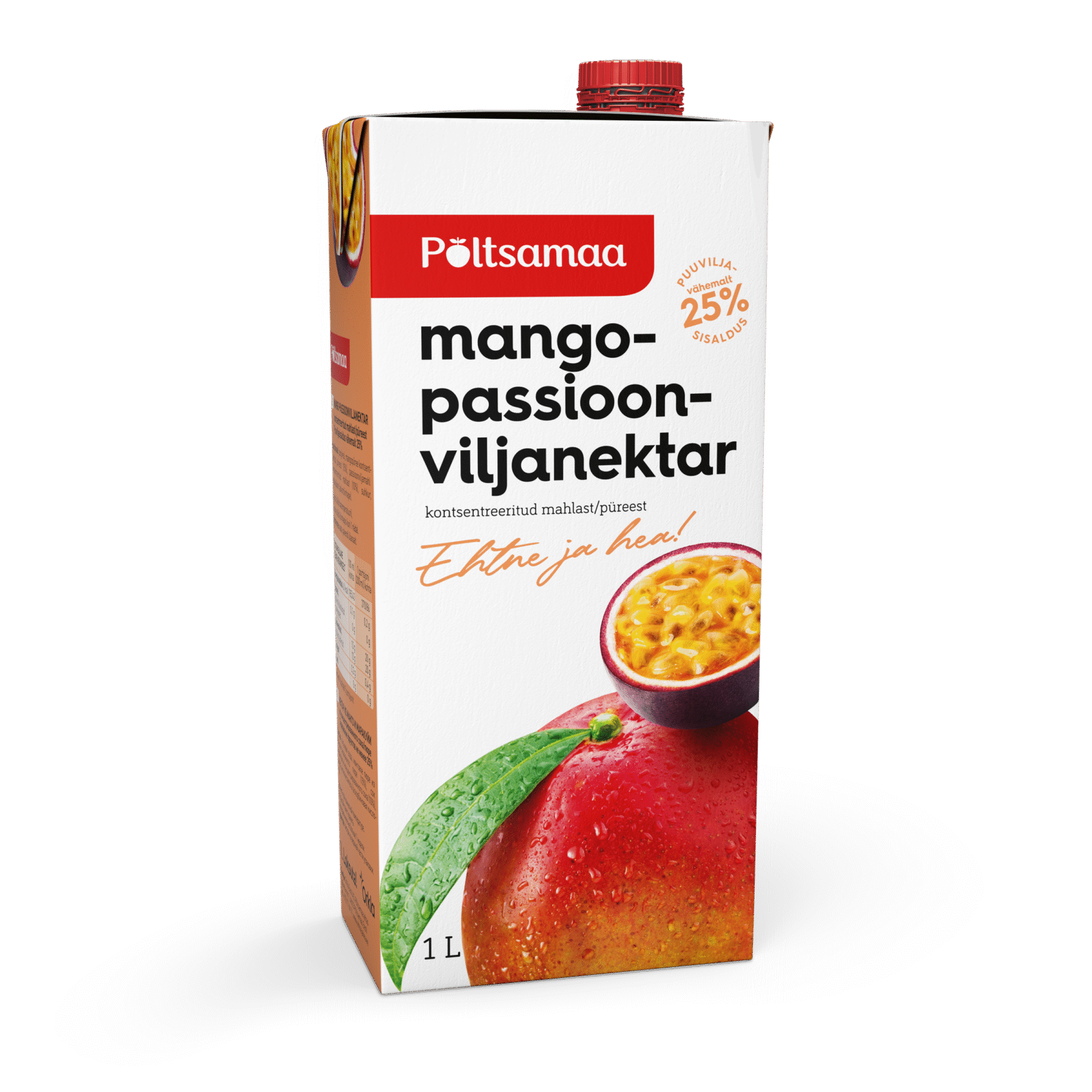 Tootepilt tootele Põltsamaa mango-passioonvilja nektar 1L x 12