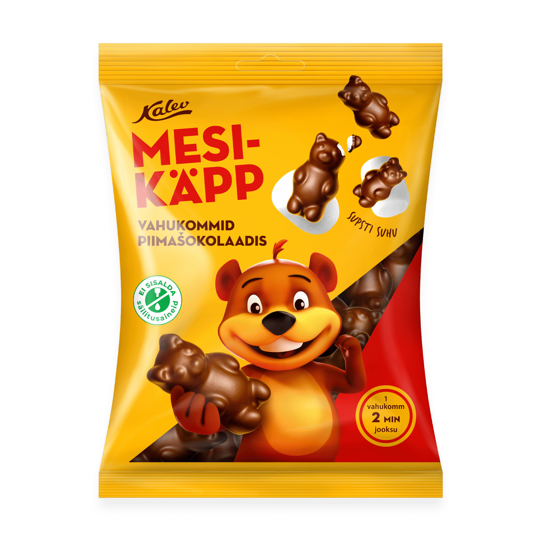 Tootepilt tootele Mesikäpp vahukommid piimašokolaadis 115g x 18