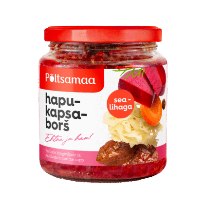 Tootepilt tootele Põltsamaa Hapukapsaborš sealihaga 530g x 6