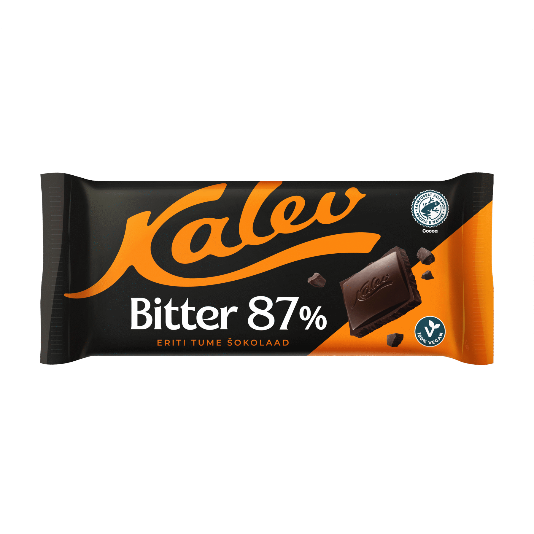 Tootepilt tootele Kalev Bitter 87% eriti tume šokolaad 100g x 15