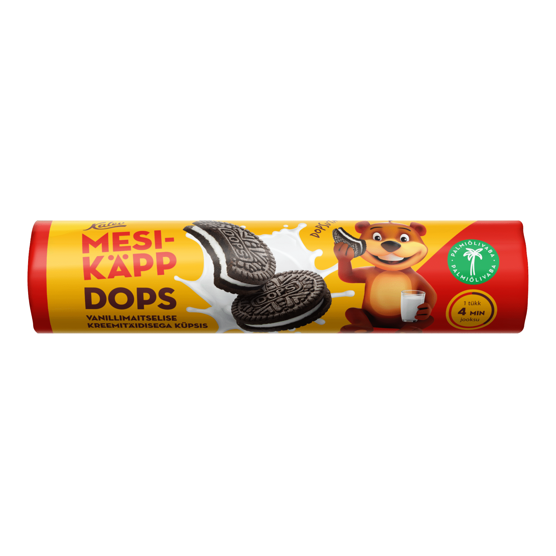 Tootepilt tootele Mesikäpp Dops vanillimaitselise täidisega küpsised 210g x 24