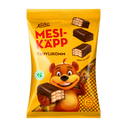 Tootepilt tootele Mesikäpp vahvlikommid pralineekreemiga 150g x 15
