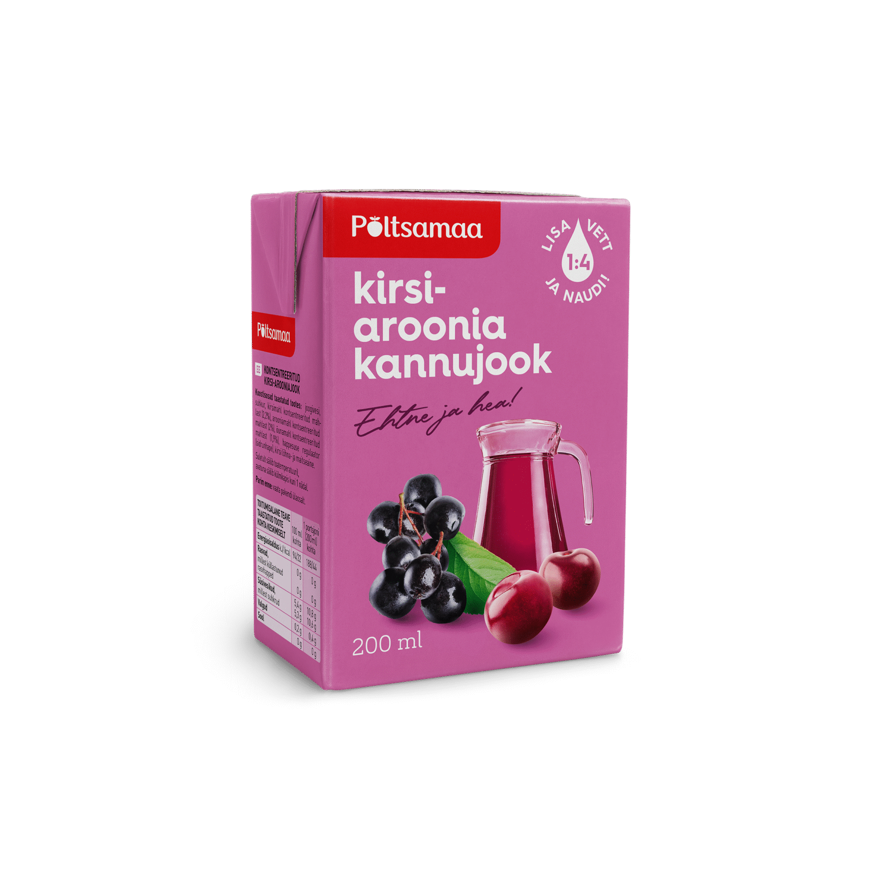 Tootepilt tootele Kirsi-aroonia kannujook 200ml x 24