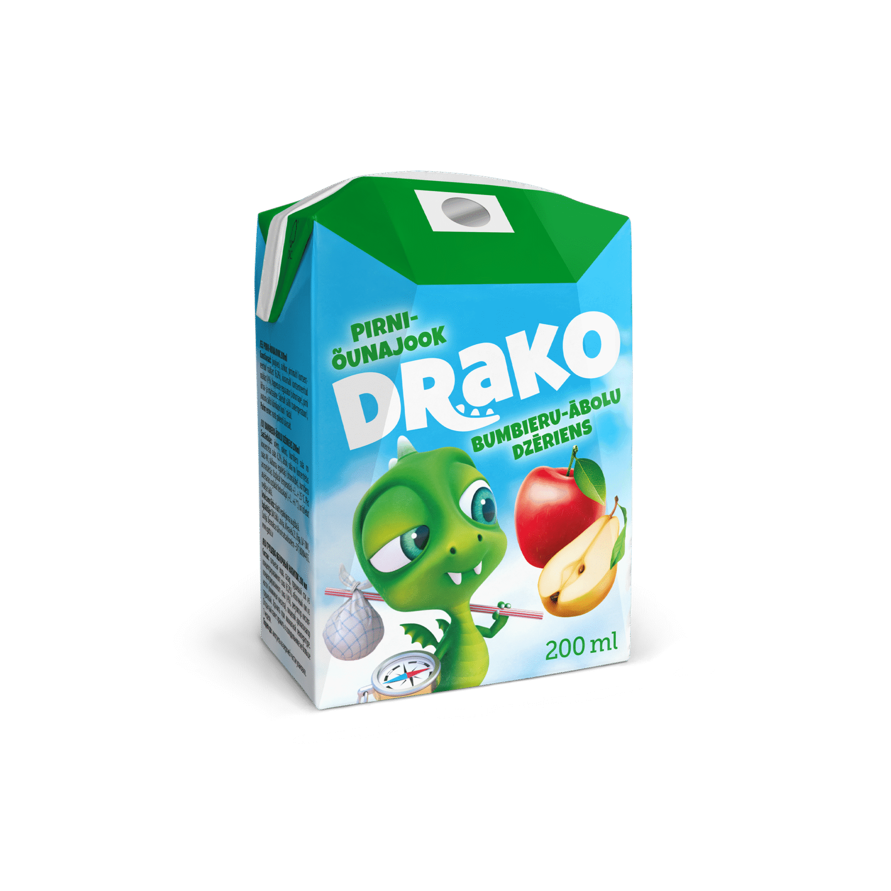 Tootepilt tootele Drako Pirni-õunajook 200ml x 24