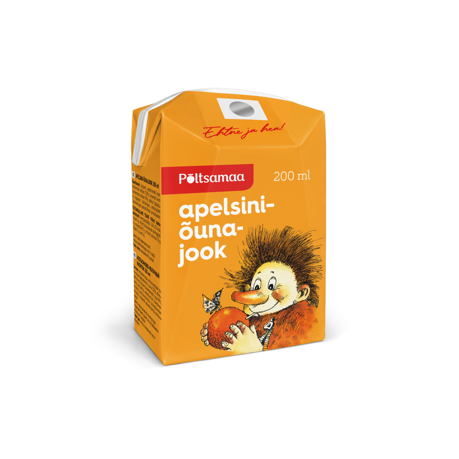 Tootepilt tootele Põltsamaa Apelsini-õunajook 200ml x 24