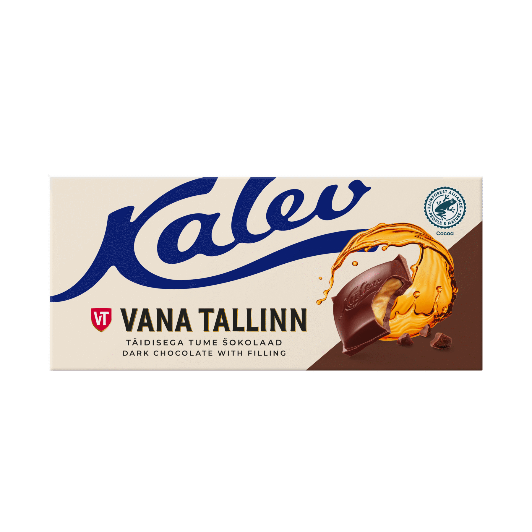 Tootepilt tootele Kalev Vana Tallinn liköörikreemi täidisega tume šokolaad 103g x 13