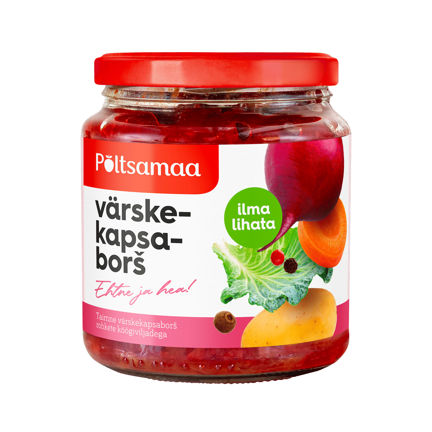 Tootepilt tootele Põltsamaa Lihata Värskekapsaborš 530g x 6