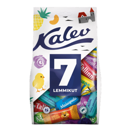 Tootepilt tootele Kalev 7 lemmikut kommisegu 500g x 8