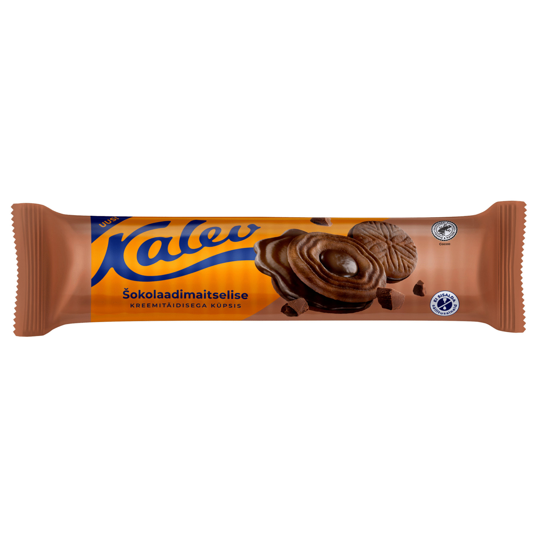 Kalev šokolaadimaitselise kreemitäidisega küpsis 205g x 24