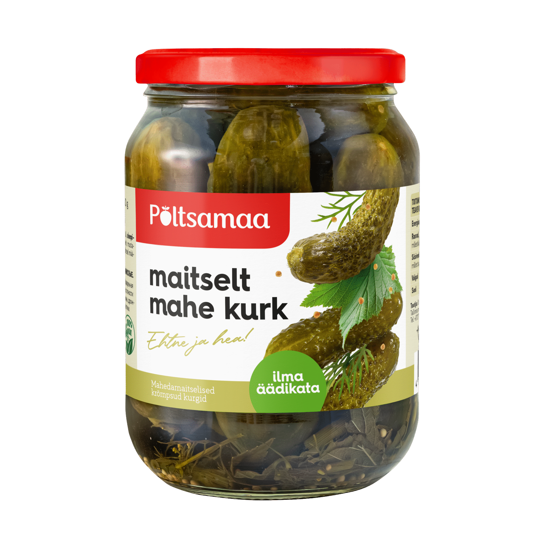 Põltsamaa Maitselt mahe kurk 680g x 8