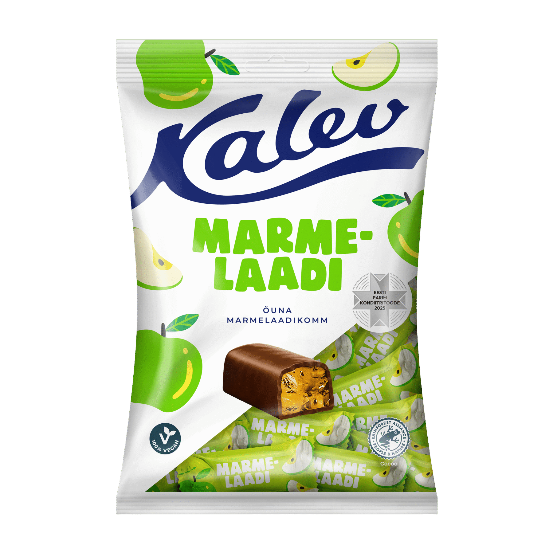 Kalev õuna marmelaadikommid 175g x 21